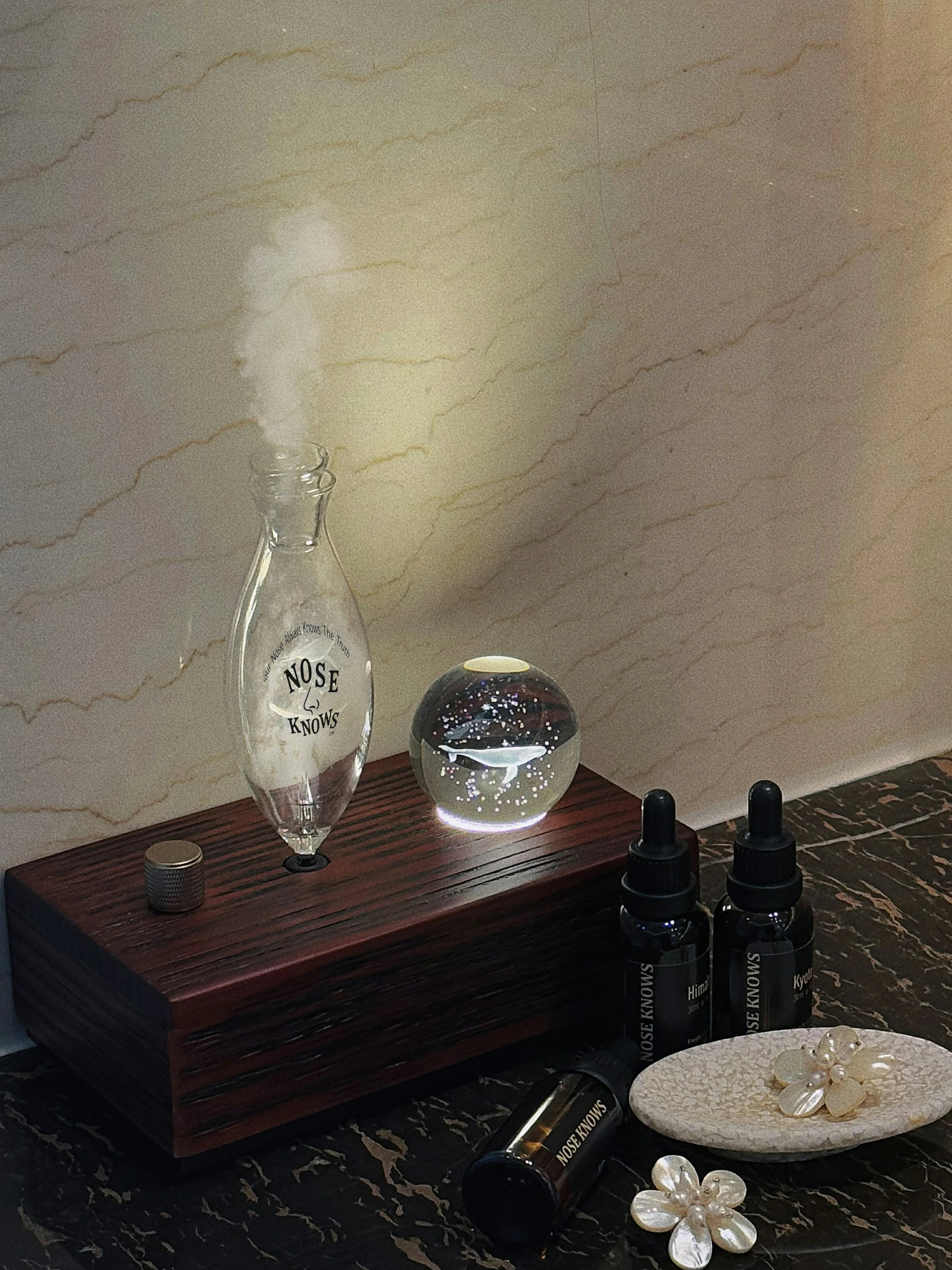 Nose Knows Crystal Ball Aroma Diffuser - Whale Serenade
